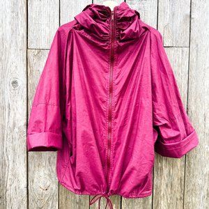 Vintage Galle maroon funnel neck windbreaker